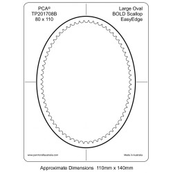 (PCA-TP201708)BOLD Large Oval Inside Bold Scallop EasyEdge