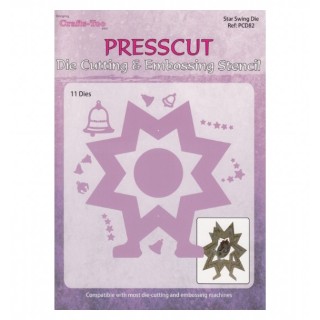 (PCD82)Presscut Die Cutting stencil Swing Die star
