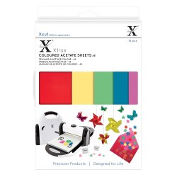 (XCU174401)Xcut Xtra A5 Coloured Acetate Sheets (15pcs)