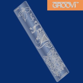 (GRO-PE-40073-09)Groovi Border Plate Holly