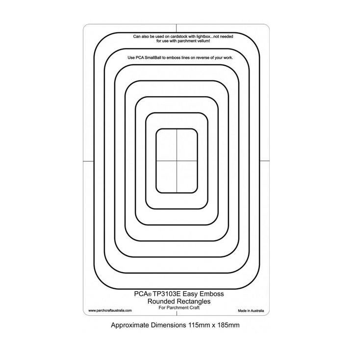 (TP3103E)EMBOSSING Easy Rounded Rectangles
