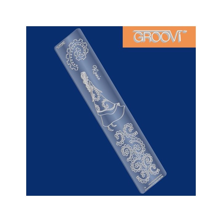 (GRO-PE-40068-09)Groovi Border Plate Rosie