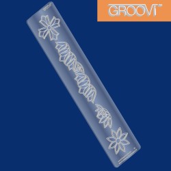 (GRO-FL-40049-09)Groovi Border Plate Art Deco 1