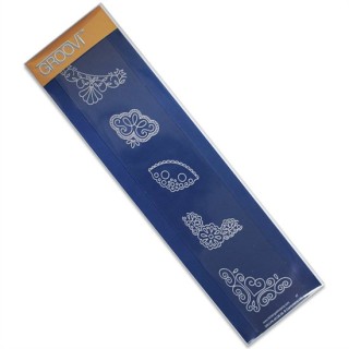 (GRO-PA-40126-09)Groovi Border Plate Lace Corners