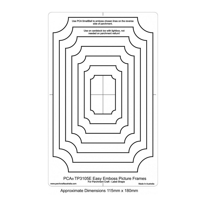 (TP3105E)EMBOSSING Easy Rectangle Picture Frames
