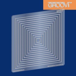 (GRO-PA-40037-03)Groovi Border Plate A5 Square Square Nested