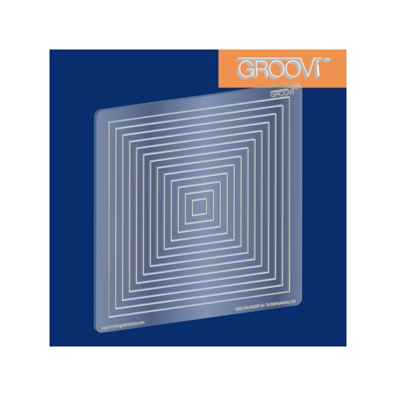 (GRO-PA-40037-03)Groovi Border Plate A5 Square Square Nested