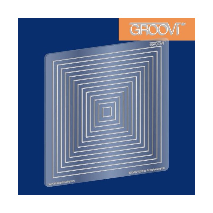 (GRO-PA-40037-03)Groovi Border Plate A5 Square Square Nested