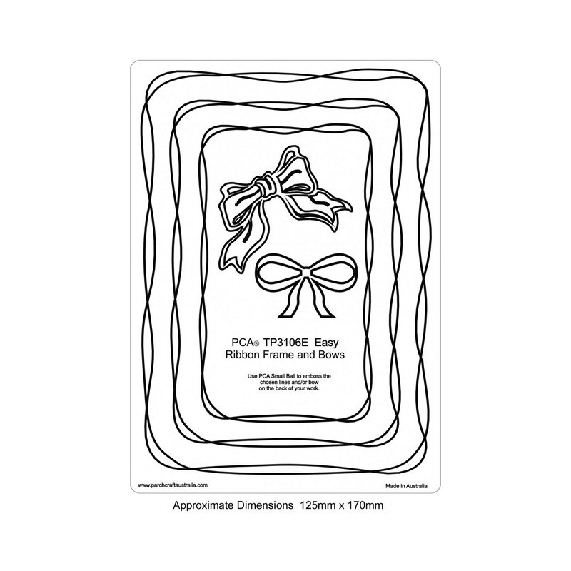 (TP3106E)EMBOSSING Easy Ribbon Frames and Bow