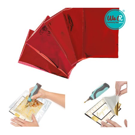 (662657)Memory Keepers heatwave foil 10,2x15,2cm red