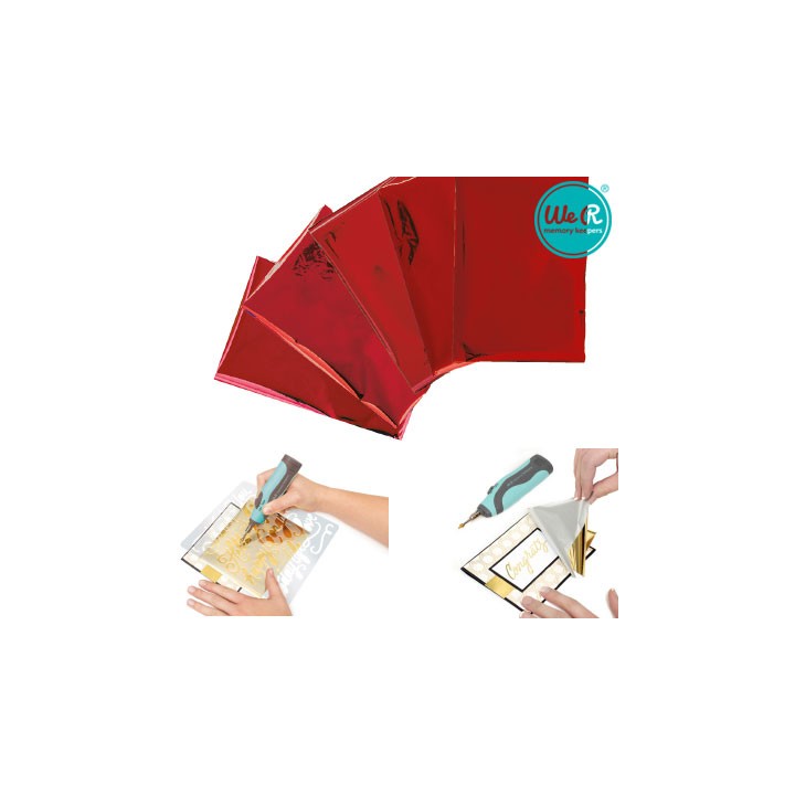 (662657)Memory Keepers heatwave foil 10,2x15,2cm red