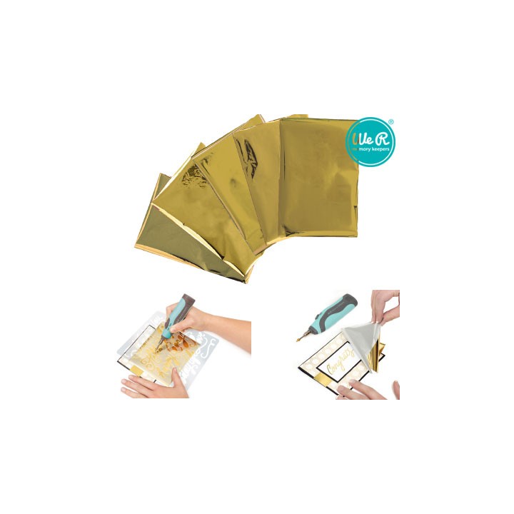 (662659)Memory Keepers heatwave foil 10,2x15,2cm gold