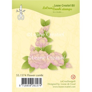 (55.1574)Clear stamp Flower combi