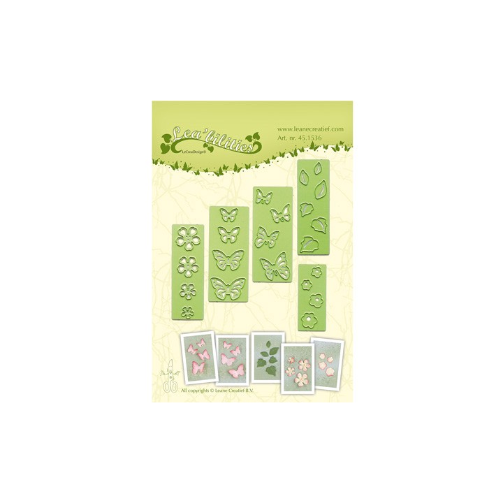 (45.1536)Lea'bilitie mal die Small Butterflies & Flowers