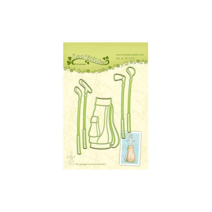 (45.1475)Lea'bilitie mal die Golf bag & clubs