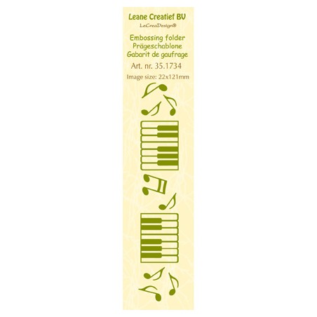 (35.1734)Border embossing folder Music
