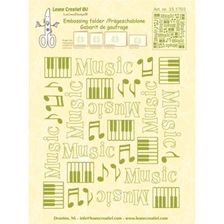 (35.1703)Embossing folder Music