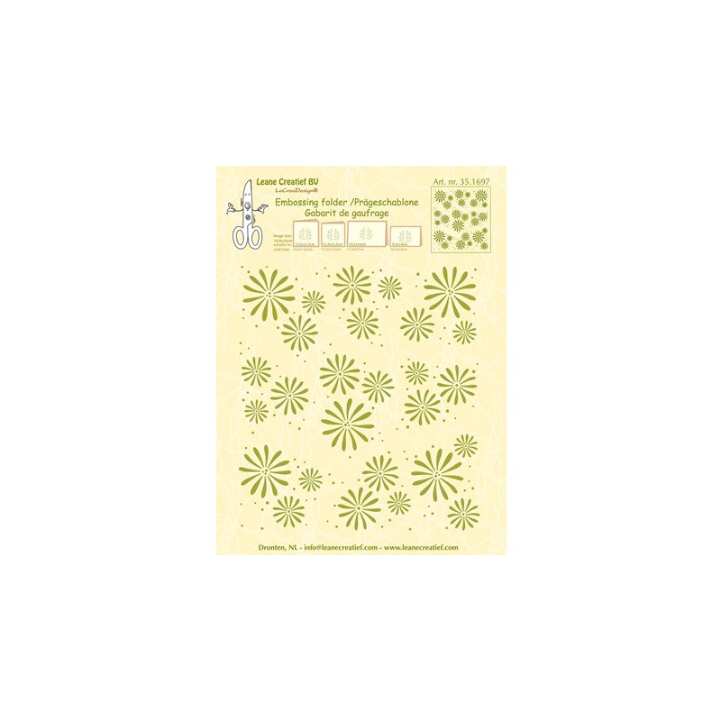 (35.1697)Embossing folder Flowers