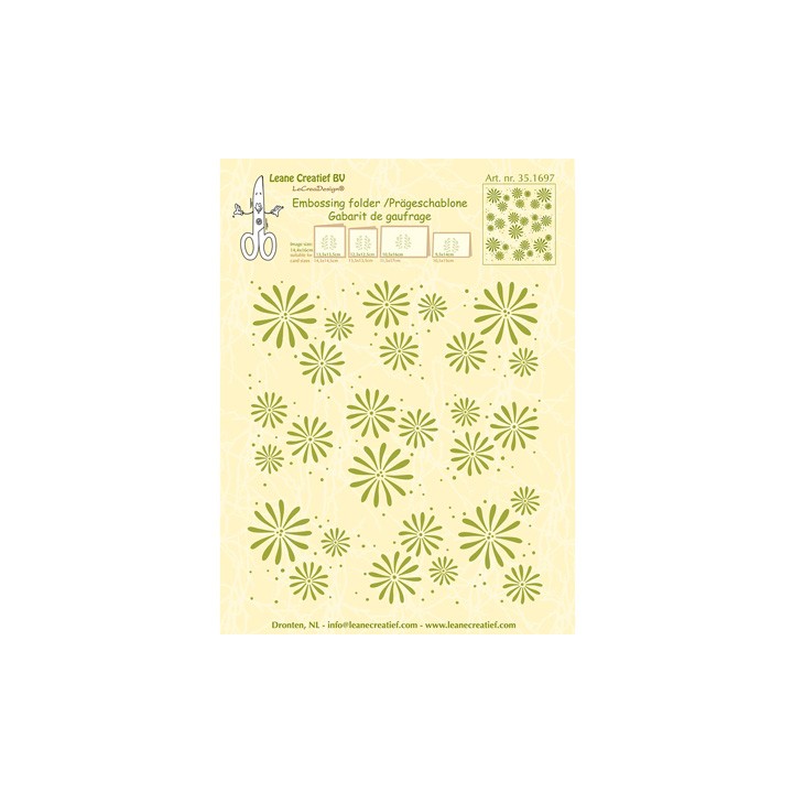 (35.1697)Embossing folder Flowers