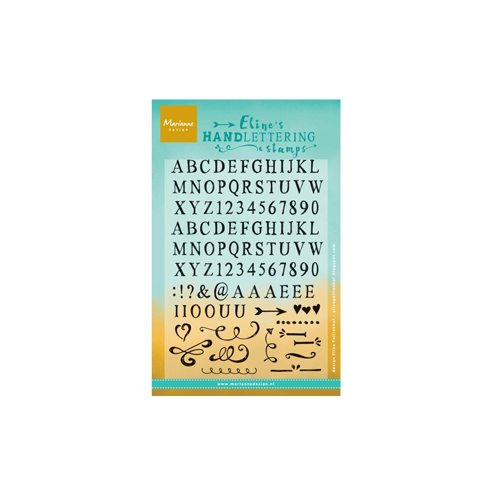 (ec0158)Clear Stamp Eline's Handlettering - Light