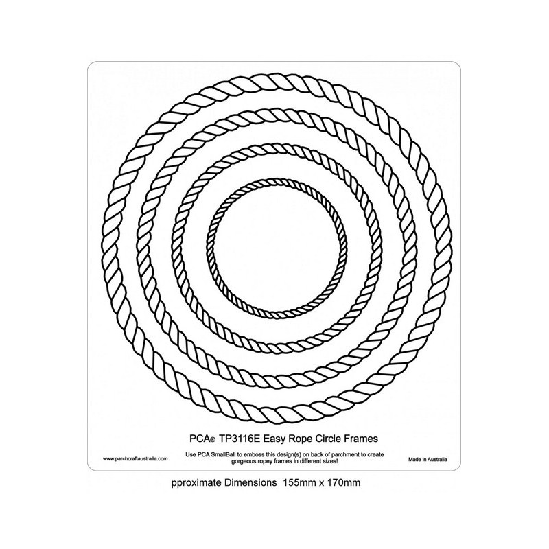 (TP3116E)EMBOSSING Easy Rope Circle Frames