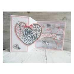 (CS0950)Clear stamp Hearts set