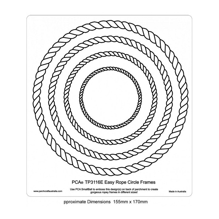 (TP3116E)EMBOSSING Easy Rope Circle Frames