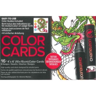 (CCO104)Chameleon color cards Tattoo