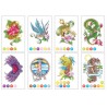 (CCO104)Chameleon color cards Tattoo