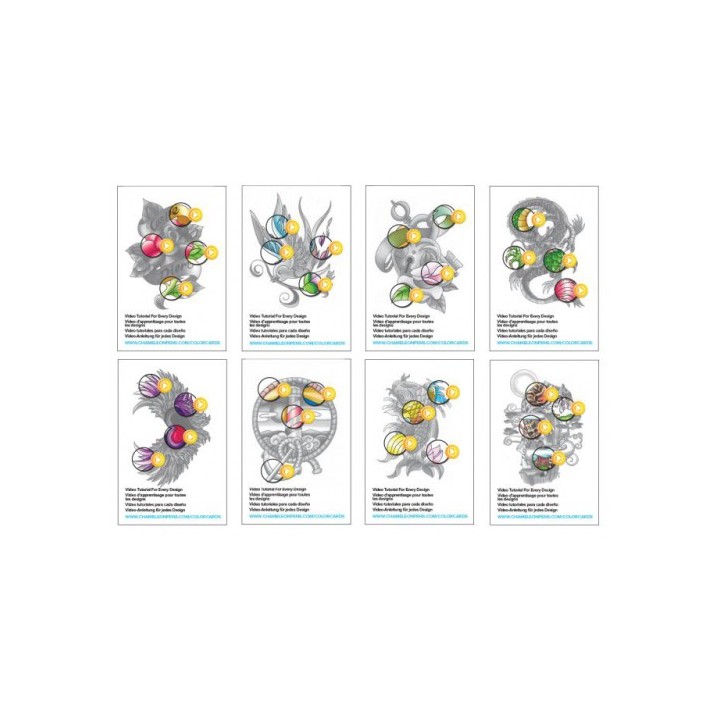 (CCO104)Chameleon color cards Tattoo