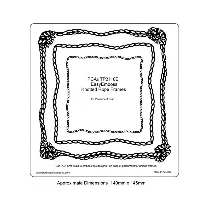 (TP3118E)EMBOSSING Easy Rope Knotted Frames