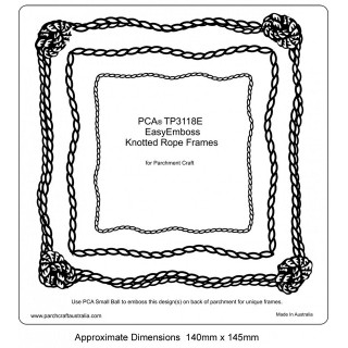 (TP3118E)EMBOSSING Easy Rope Knotted Frames