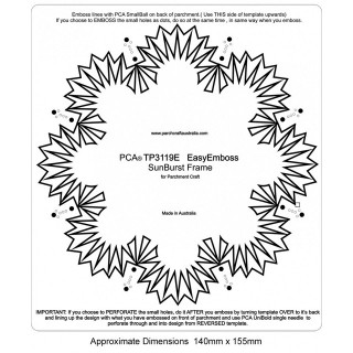 (TP3119E)EMBOSSING Easy Sunburst Frame