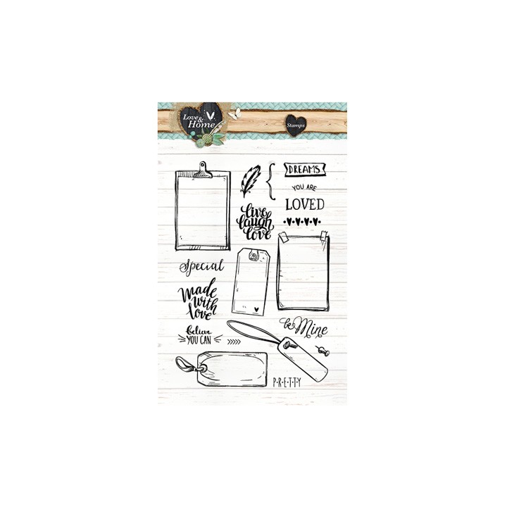 (STAMPLH126)Clear Stamps Love & Home nr.126