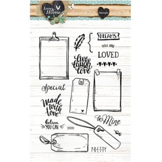 (STAMPLH126)Clear Stamps Love & Home nr.126