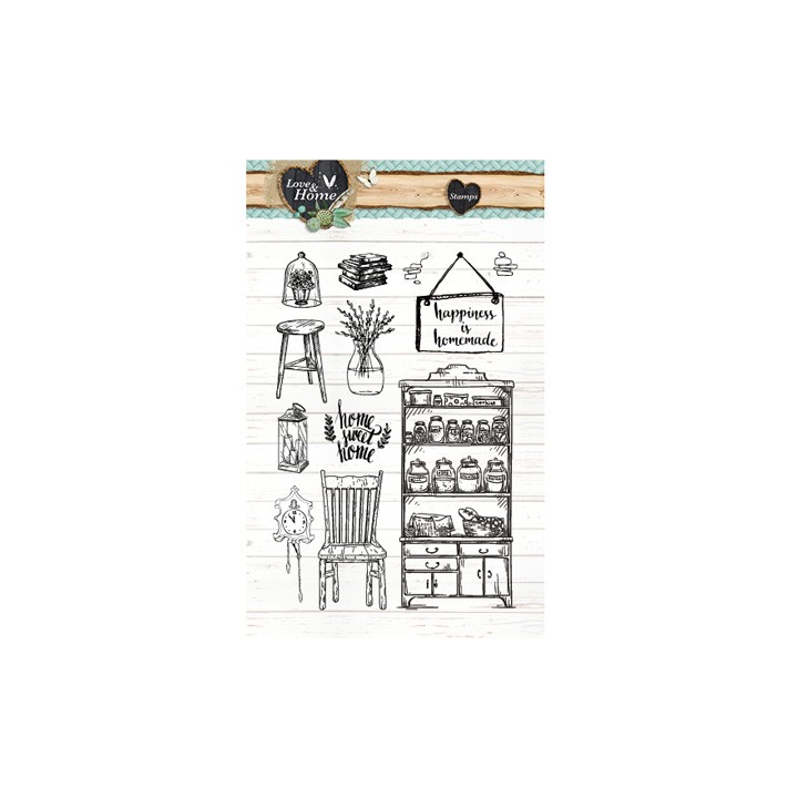 (STAMPLH125)Clear Stamps Love & Home nr.125