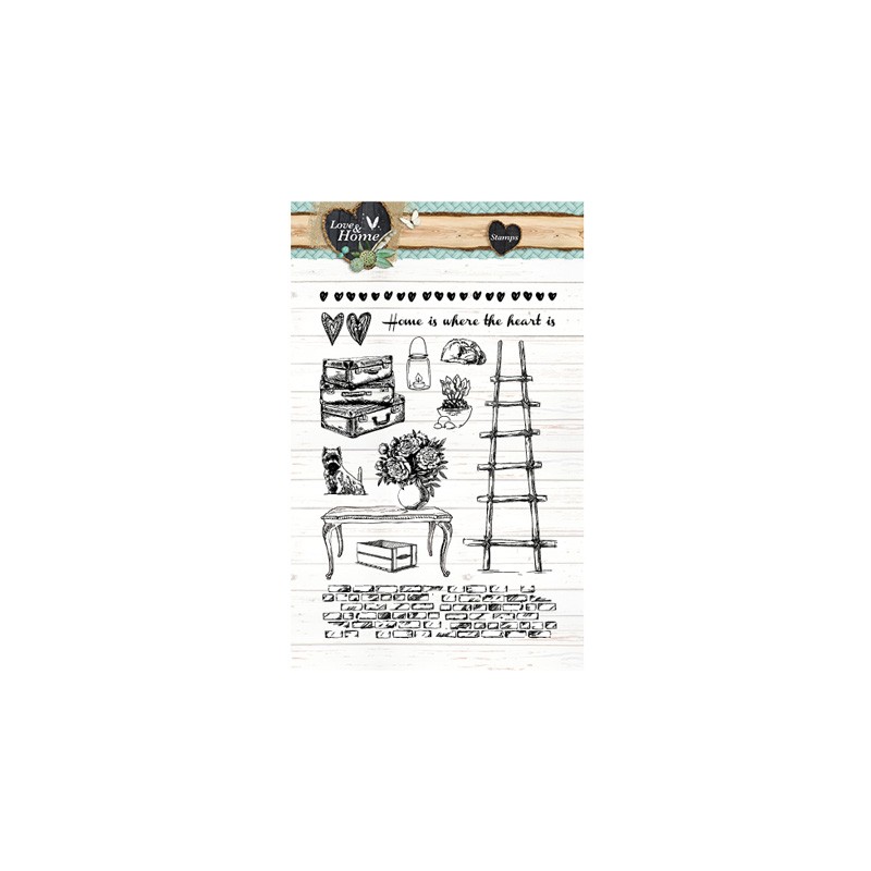 (STAMPLH124)Clear Stamps Love & Home nr.124