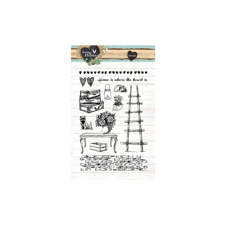 (STAMPLH124)Clear Stamps Love & Home nr.124