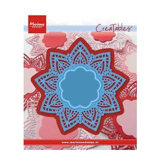 (LR0397)Creatables stencil Doily star