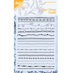 (6410/0393)Clear stamp ''Doodle borders''