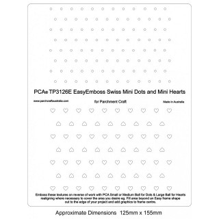 (TP3126E)EMBOSSING Easy Swiss MiniDots and MiniHearts