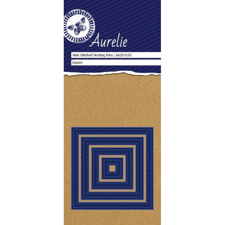 (AUCD1030)Aurelie Stitched Square Mini Nesting Die