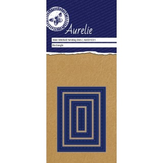(AUCD1031)Aurelie Stitched Rectangle Mini Nesting Die