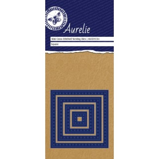 (AUCD1034)Aurelie Cross-Stitch Square Mini Nesting Die