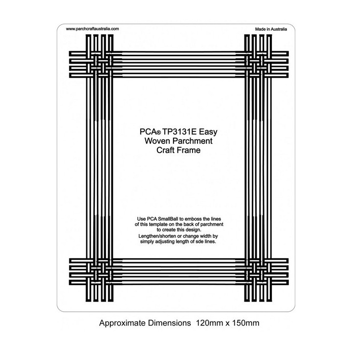 (TP3131E)EMBOSSING Easy Woven Parchment Craft Frames
