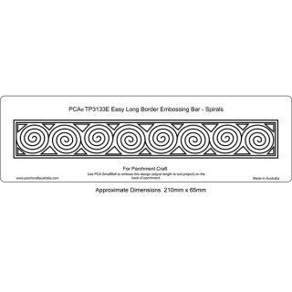 (TP3133E)EMBOSSING Easy Long Border Embossing Bar Spirals