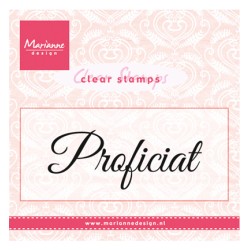 (CS0957)Clear stamp Proficiat