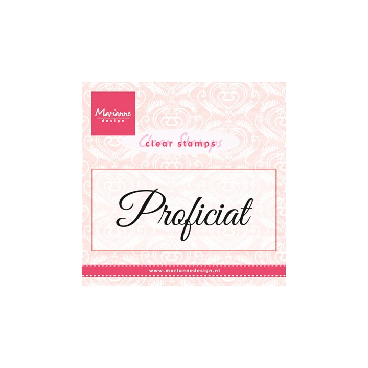 (CS0957)Clear stamp Proficiat