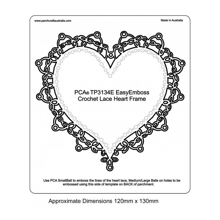 (TP3134E)EMBOSSING Easy Lace Heart Frame