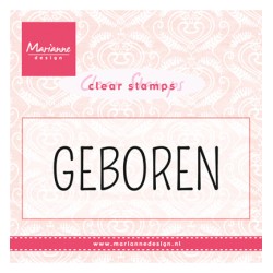 (CS0959)Clear stamp Geboren